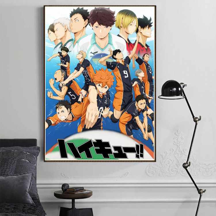 5d贴钻十字绣日本动漫排球少年 日向翔阳全员人物钻石画大幅挂画,淘宝优惠券,粉丝福利购,淘宝优惠卷