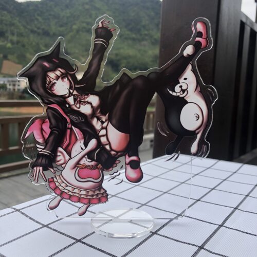 弹丸论破之希望的学园周边黑白熊东条斩美七海千秋立牌亚克力摆件 - 图1