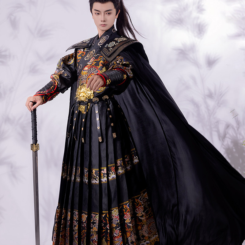 汉服男侠客风披风日常明制飞鱼服外披外套中国风古风重工甲胄斗篷,淘宝优惠券,粉丝福利购,淘宝优惠卷