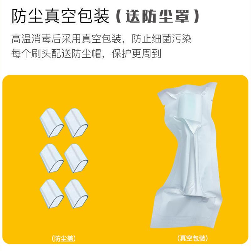 适配博朗OralB欧乐b电动牙刷头pro1max通用成人情侣软毛替换头 - 图1