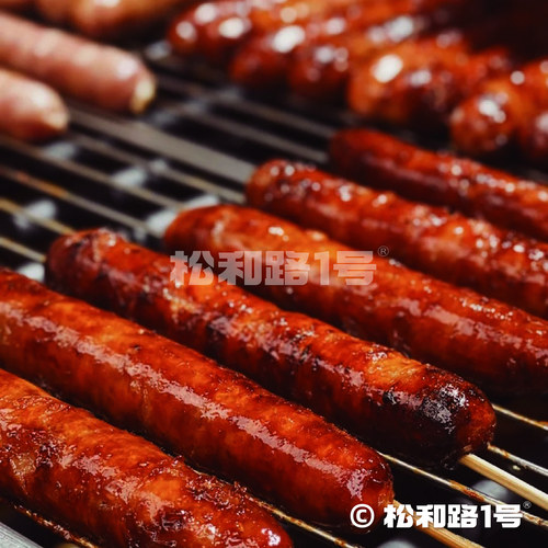 松和路1号®青岛台湾人香肠10条1040g地道台式空气炸锅纯猪肉烤肠 - 图1