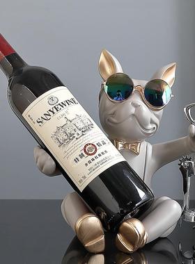 兔子红酒架装饰品客厅乔迁礼物轻奢客厅餐桌面餐边柜酒托酒柜摆件