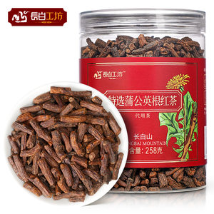 长白工坊 蒲公英发酵根红茶258g 长白山婆婆丁根儿野生炒熟