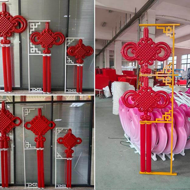 户外道路灯杆亚克力led红灯笼1.2米中国结太阳能发光挂装节日灯箱,淘宝优惠券,粉丝福利购,淘宝优惠卷