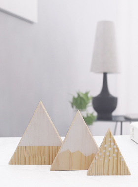 雪山可爱风拍摄道具木质小摆设