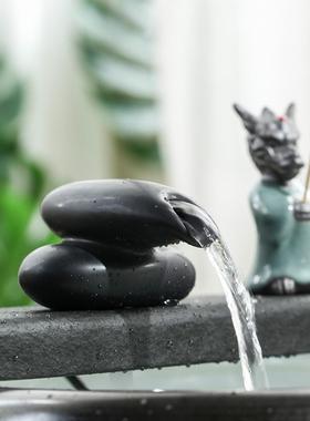 古鱼缸创意循环水景观景观水景流水饰品出口装饰流水套装