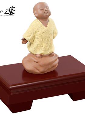 石头奇石底座长方形花瓶盆景佛像玉石观赏石工艺品摆件托架可定做