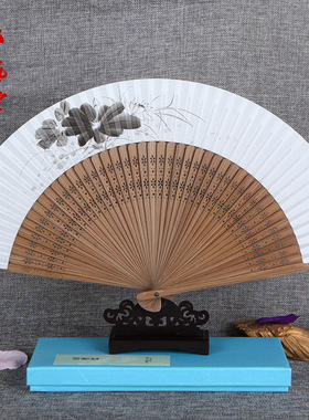 丝艺堂白纸扇子古风香纸