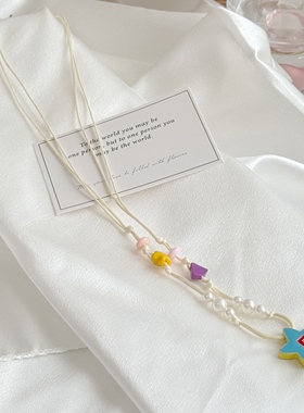 多彩心动夏日多巴胺彩色项链