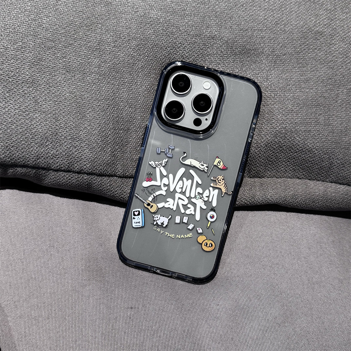 原创ins风英文动物适用iPhone16promax手机壳苹果16pro/13摇滚潮流12创意11全包防摔磁吸15小众保护套个性14