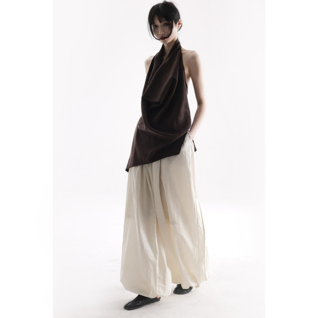 Untitled landscape series silk halter neck