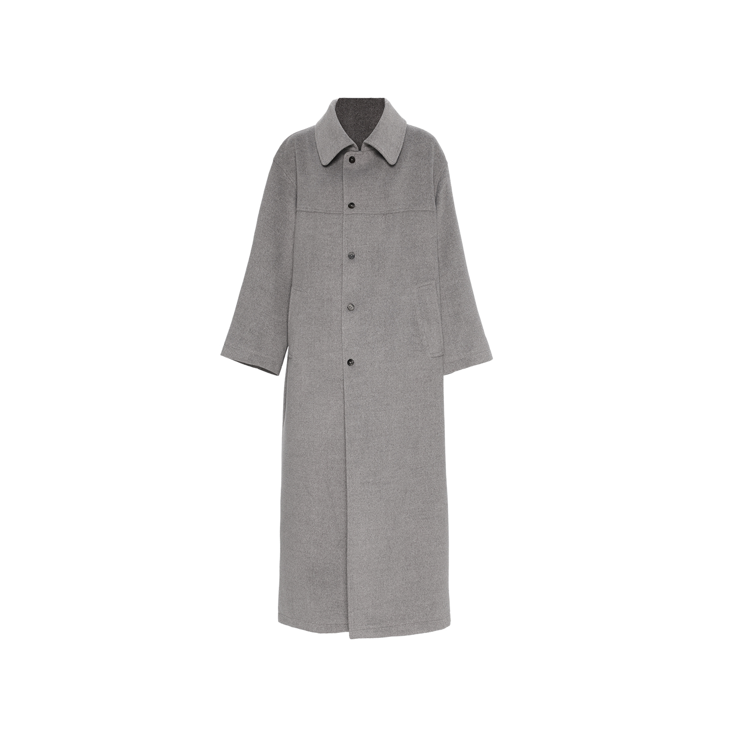 APOZi collection/牧人山海/10月9号晚20点开售 大领子灰色大衣 - 图3