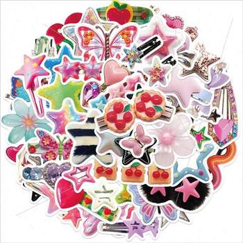 50pcs Y2K star hairpin graffiti stickers guitar notebook lug