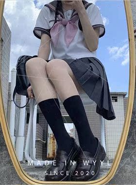 Thin section of Japanese jk socks women black velvet short s