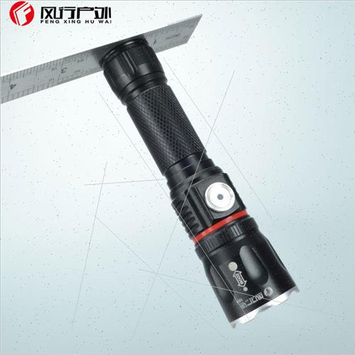 With magnet 1809 T6 flashlight Zoom USB rechargeable with ca-图2