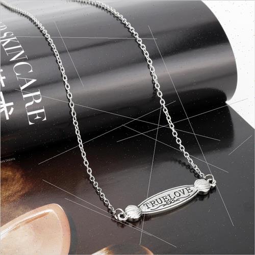 Creative true love true love necklace Valentines Day English - 图0