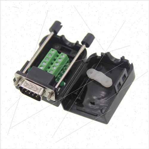 DB9 Male Female Solderless Serial Cable Adaptor with Shell 4 - 图1