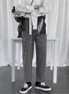 Drop feeling small suit pants men Korean nd ins nine pants s
