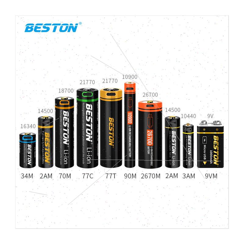 3.7V21700/18700 -ion battery 9V 1.5V5/7 USB rechargeable bat - 图3