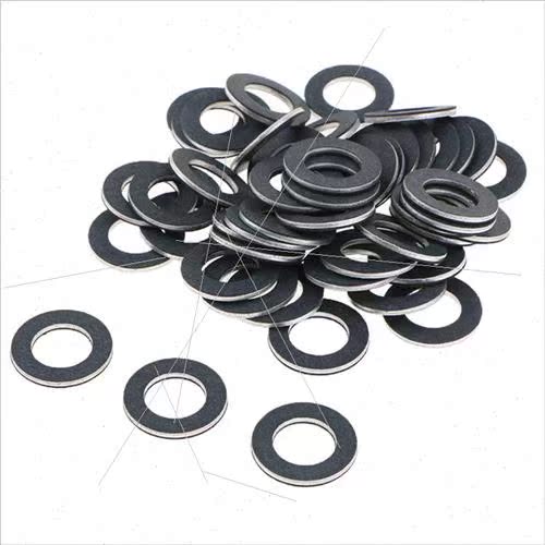 Aluminum oil drain gasket 适用 Toyota Corolla Camry Veracruz - 图0