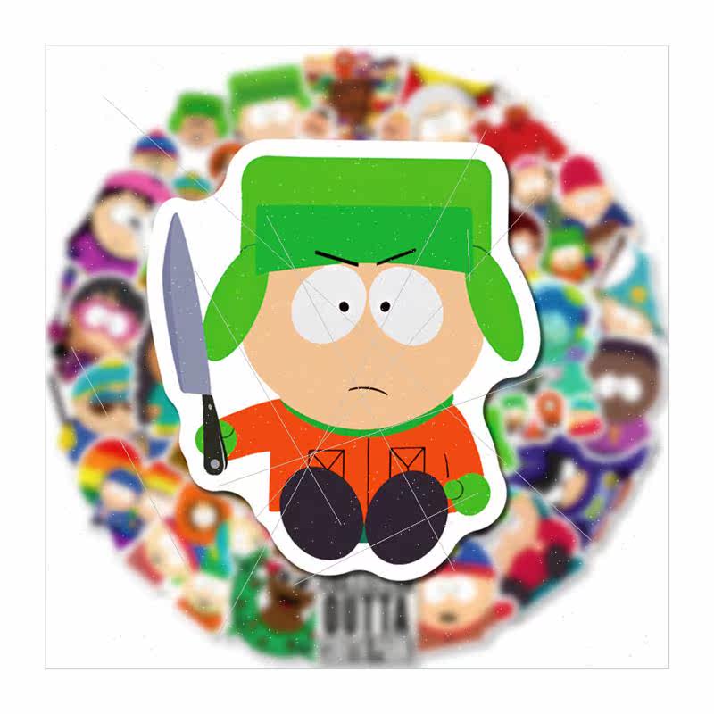 50  Park graffiti stickers handbook water cup trolley case l - 图3