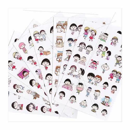 Cherry Maruko cartoon expression handbook stickers cell phon - 图0
