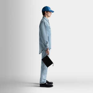 【新款】BALLY巴利24春夏Code黑色皮革男士手拿包6306647