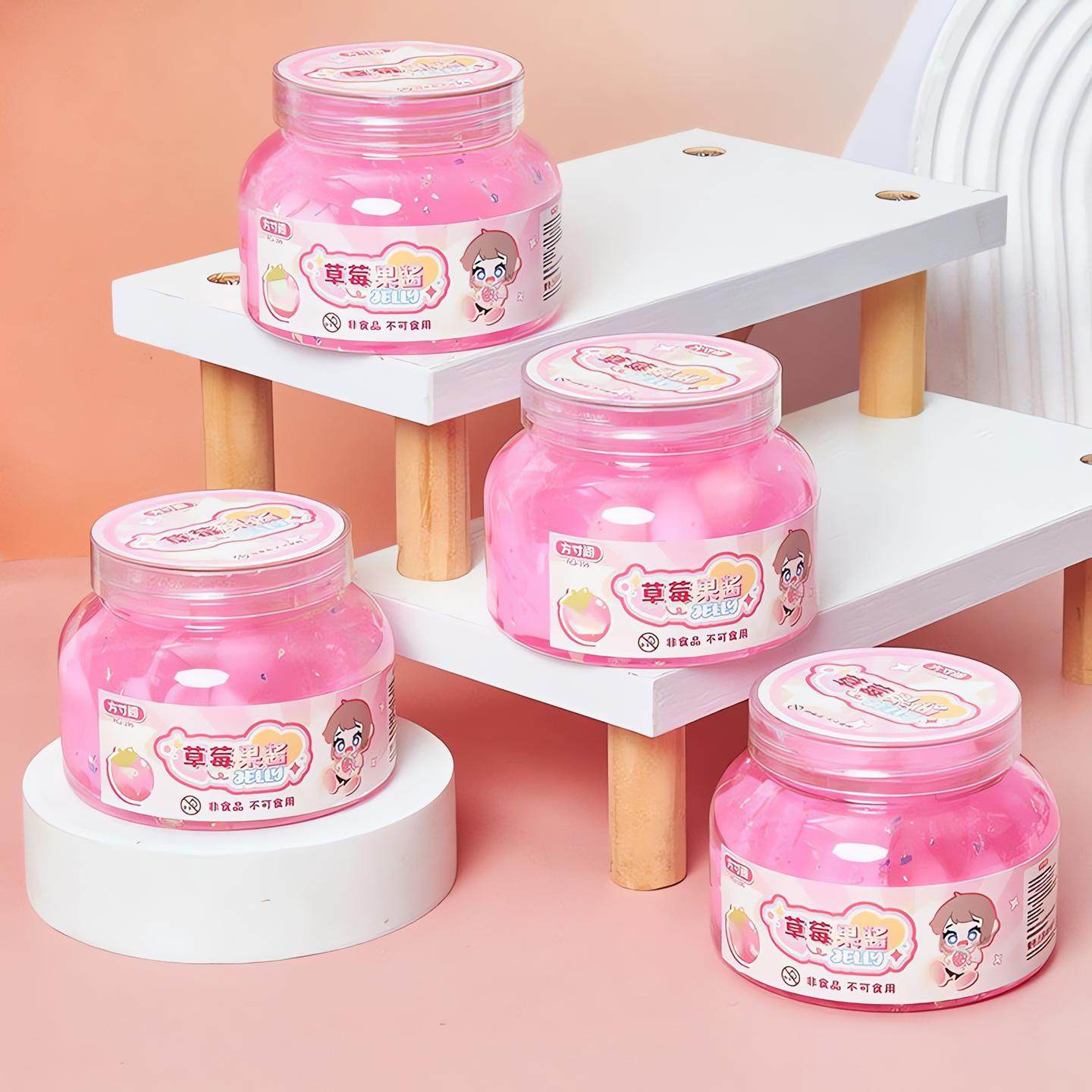 草莓果酱史莱姆起泡胶爆款儿童无毒水晶泥解压发泡泥儿童解压玩具,淘宝优惠券,粉丝福利购,淘宝优惠卷