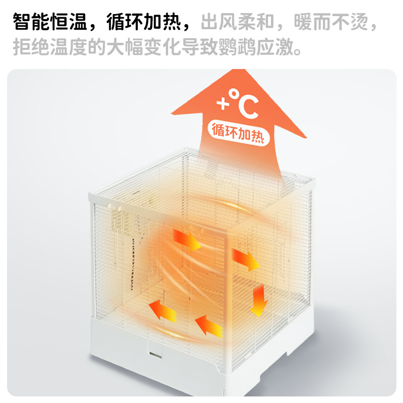 yee鹦鹉暖风机玄凤牡丹智能温控加热器保温取暖器防烫过冬神器,淘宝优惠券,粉丝福利购,淘宝优惠卷