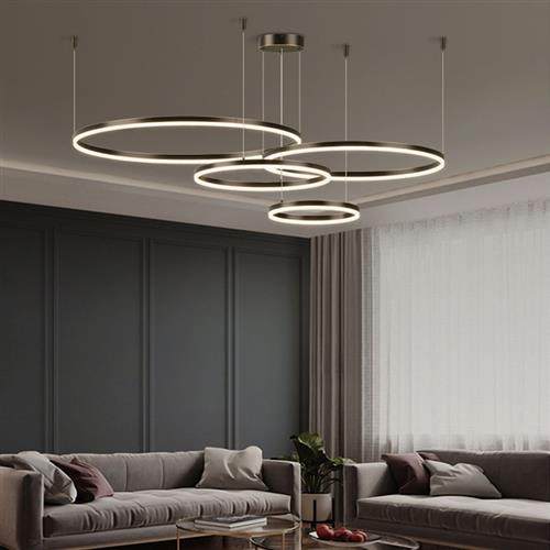 Living room chelier modern simple dining room bedroom atmosp - 图0