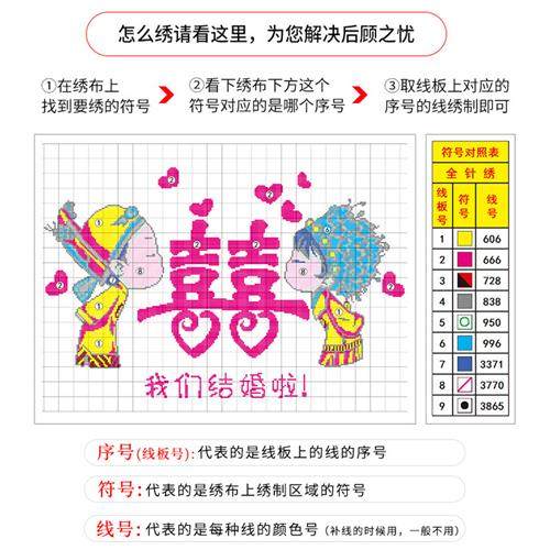 Yiwu cross stch new modern simple living room embroidery ros