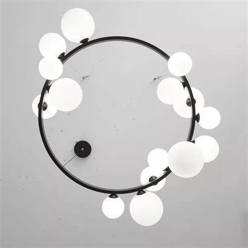 French cream wind magic bean chelier Scinavian er cozy livin - 图0