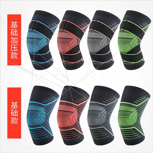 Sports knee pads fall and winter knted warm compression leg - 图1