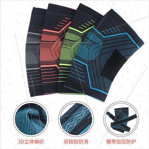 Sports knee pads fall and winter knted warm compression leg - 图2