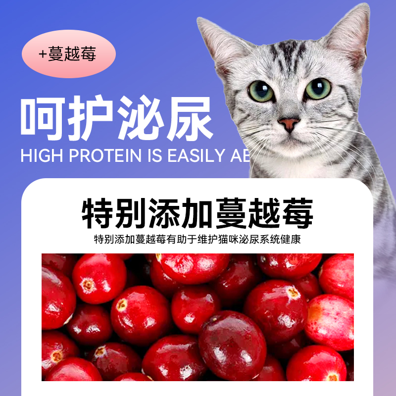 迪尤克猫粮营养1.5kg3斤装1-12月英短美短幼猫专用发腮通用型猫粮-图2