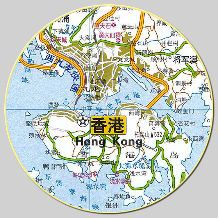 香港特别行政区地图电子版设计素材文件 - 图0