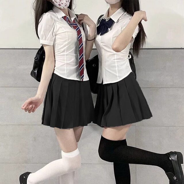 Summer preppy waisted white shirt for women plus size