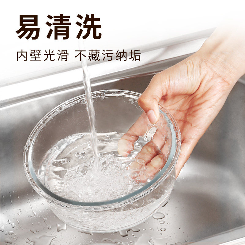 泡面碗带盖耐高温大容量学生宿舍用圆形可微波炉单人专用玻璃饭盒