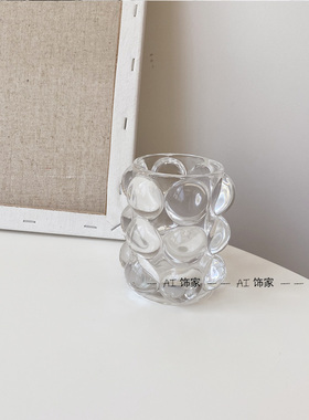 水晶烟灰色厨房道具卧室软装托盘