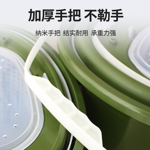 UMI路亚多功能轻便塑料两层钓鱼桶活鱼桶赶海工具台钓路亚钓箱 - 图2