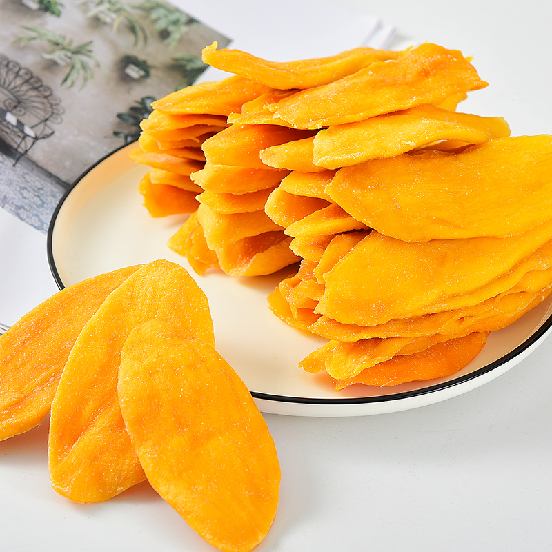 享鲜人旗舰店芒果干500g非泰国风味水果果脯蜜饯特产批发网红零食小吃休闲食品2