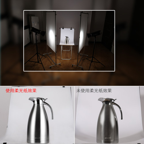 升辉摄影柔光纸柔光屏硫酸纸牛油纸旗板天幕屏支架拍照道具柔光板 - 图3