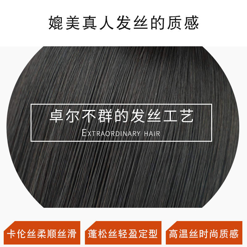 springsunshine旗舰店假发女长发自然全头套式网红大波浪长卷发气质短发空气刘海中长发1