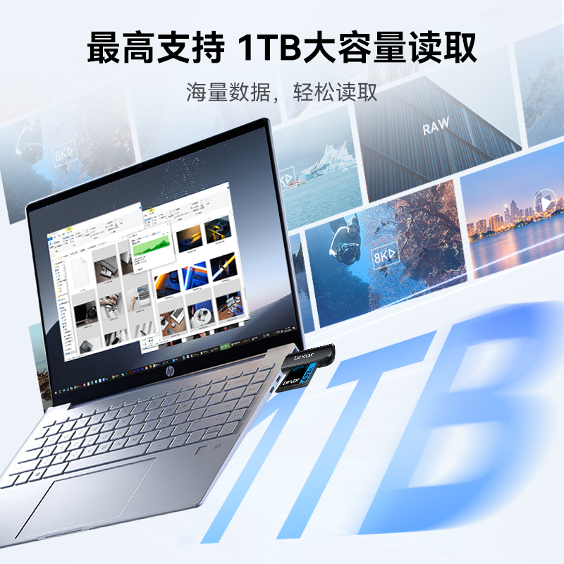 Lexar雷克沙SD卡TF卡microSD卡二合一读卡器USB3.2高速多功能电脑读卡器 - 图1