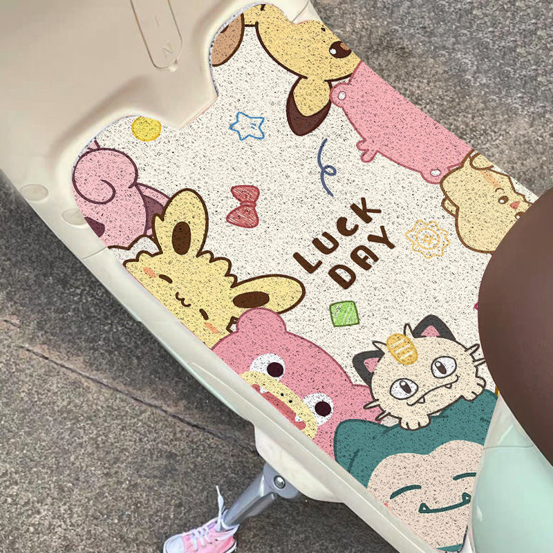 小新三丽鸥动物机器猫通用丝圈电动车脚垫防水裁剪踏板电瓶车脚垫,淘宝优惠券,粉丝福利购,淘宝优惠卷