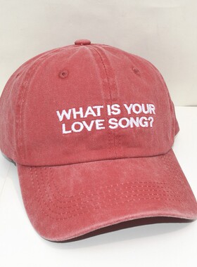 金泰亨what is your love song 演唱会字母帽子 印花 绣花棒球帽