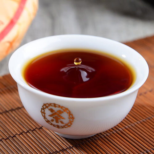 中茶普洱 2021年臻品黄印普洱茶熟茶 357g/饼 中华老字号 - 图2