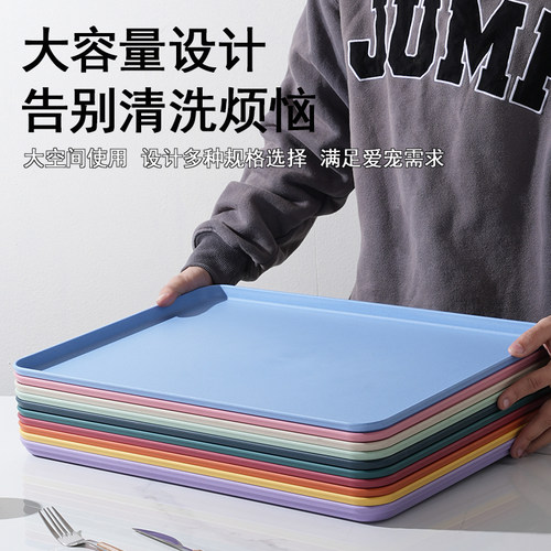 加厚加硬鹦鹉鸟笼托盘接粪盘接尿盘大号八哥塑料垫板底盘用品配件 - 图2