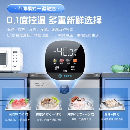 澳柯玛BC/BD-150DSNE家用冰柜变温减霜-40℃超低温官方旗舰店 - 图1