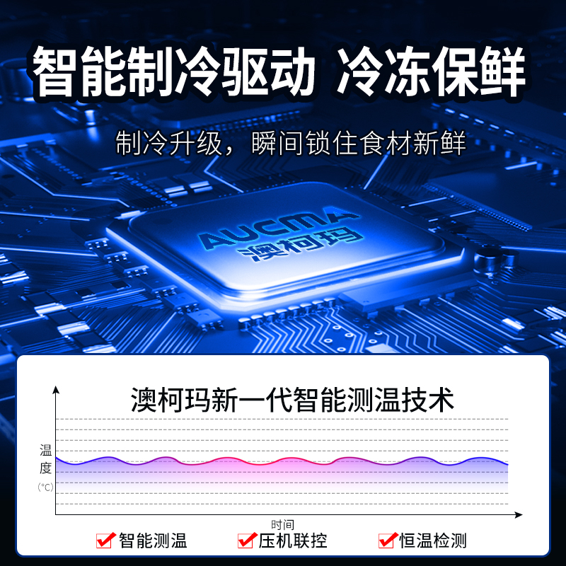 澳柯玛六门商用厨房大容量立式冰箱 澳柯玛商用展示柜